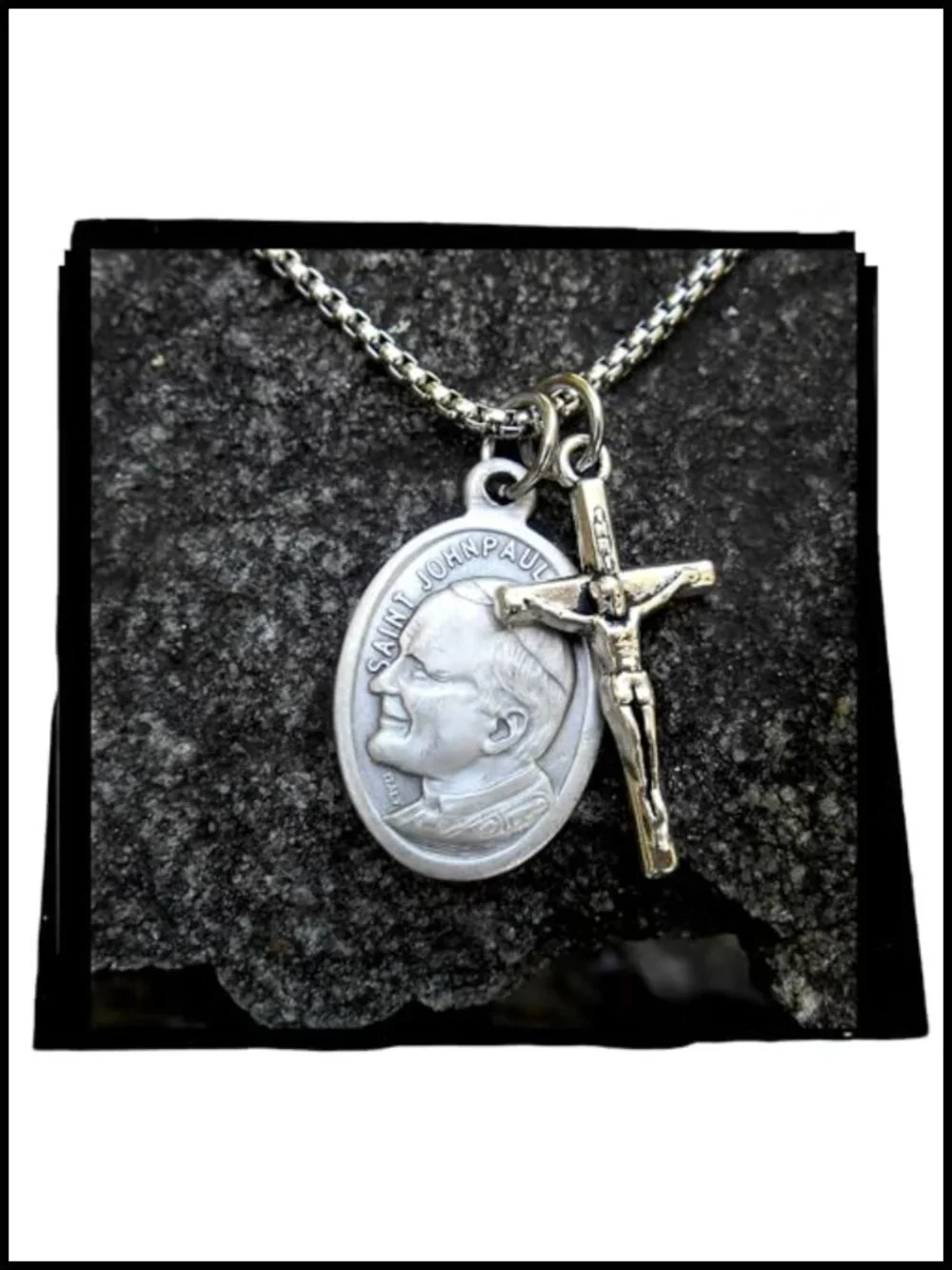 Saint Pope John Paul II Pendant Necklace 24
